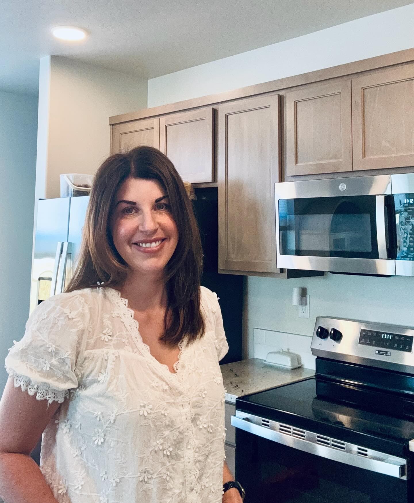 Kellie Morris in her kitchen